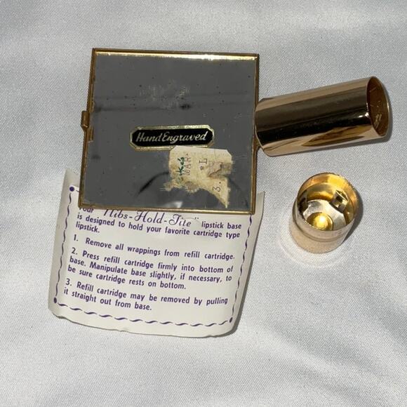 VTG NEW WADSWORTH GOLD TONE & PILCHER SILVER PLATED & NIBS HOLD TITE COMPACTS - Picture 9 of 10